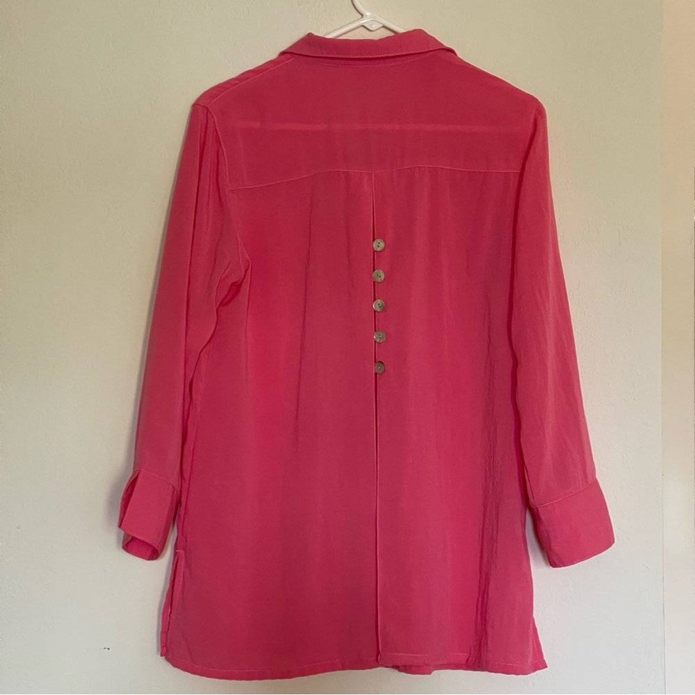 Fridaze Eleanor Linen Blouse Pink Size S - Picture 6 of 15